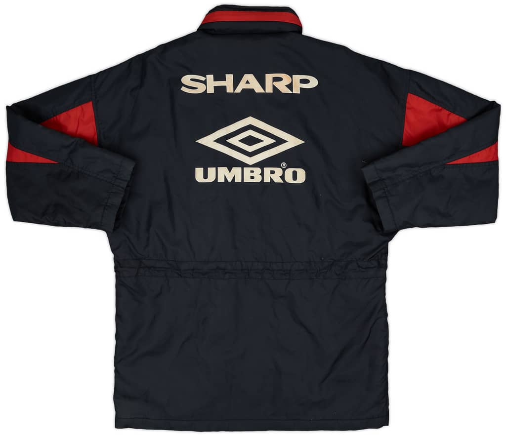 1992-93 Manchester United Umbro Padded Bench Coat - 8/10 - (S)