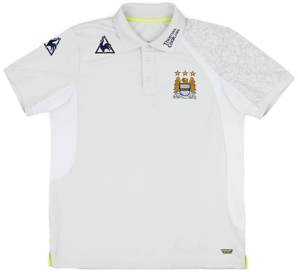 2007-08 Manchester City Le Coq Sportif Polo Shirt - 8/10 - (XL)