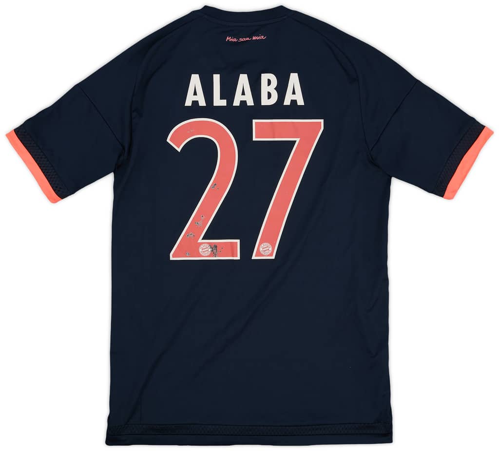 2015-16 Bayern Munich Third Shirt Alaba #27 - 5/10 - (S)