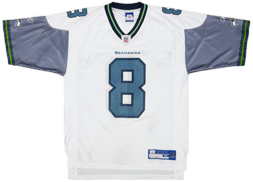 2005-06 Seattle Seahawks Hasselbeck #8 Reebok On Field Away Jersey - 8/10 - (M)