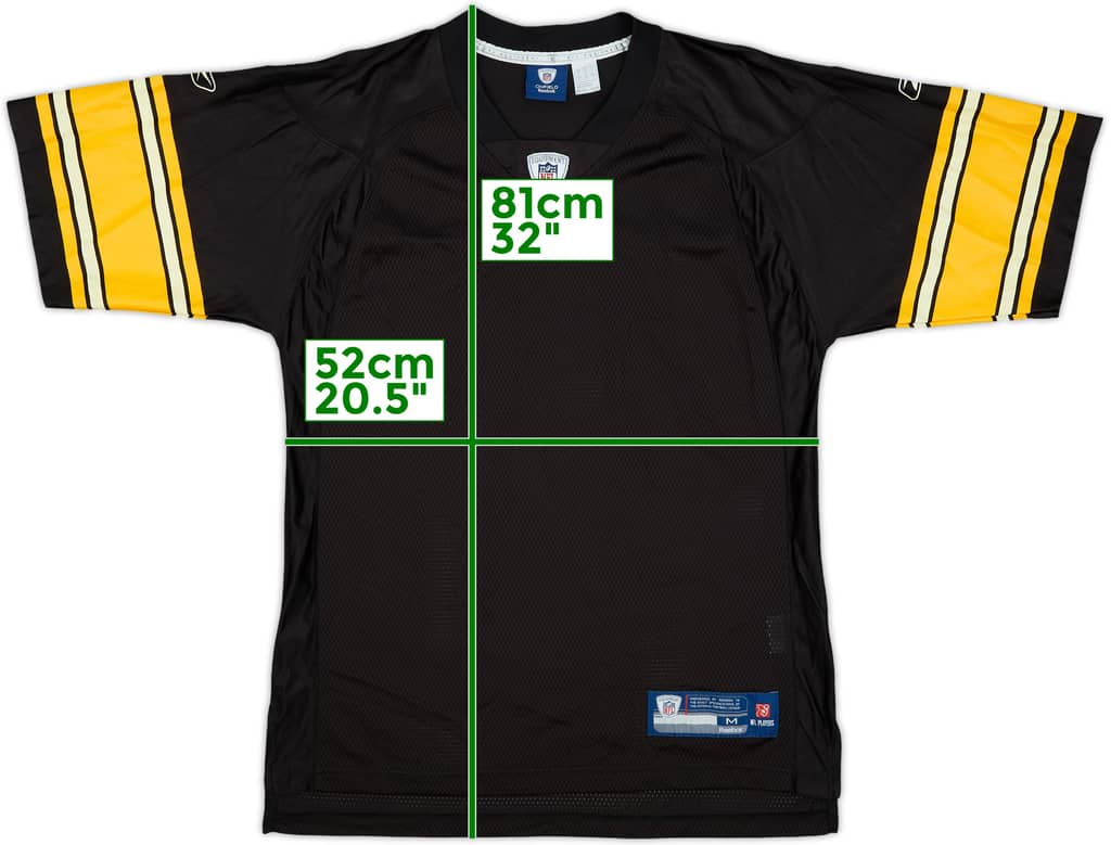 2008-11 Pittsburgh Steelers Reebok On Field Home Jersey - 8/10 - (M)