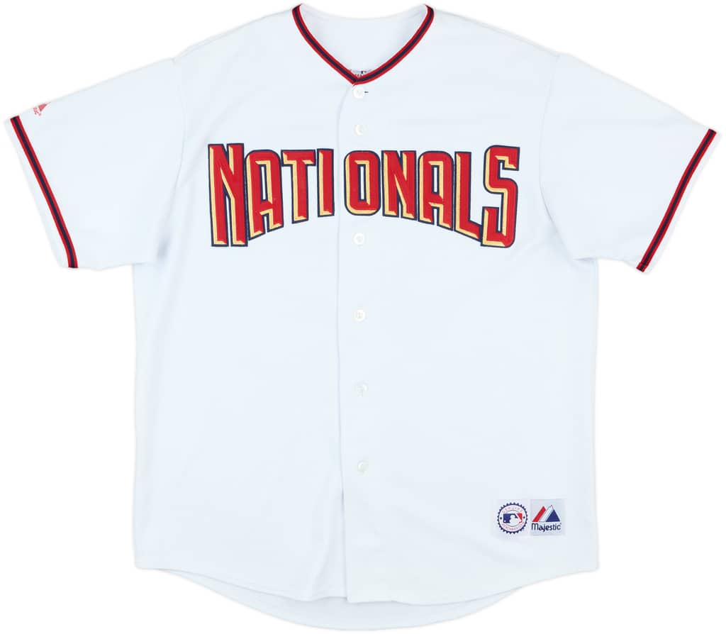 2008 Washington Nationals #08 Majestic Home Jersey - 8/10 - (XL)