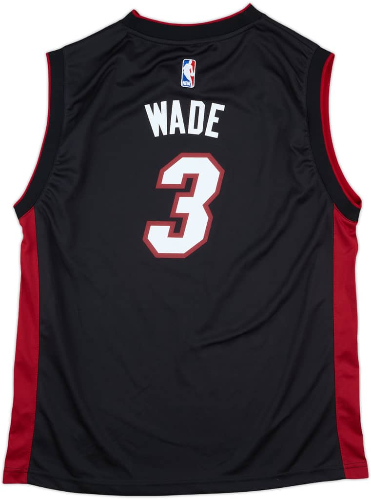 2014-16 Miami Heat Wade #3 adidas Away Jersey - 9/10 - (XL.Boys)