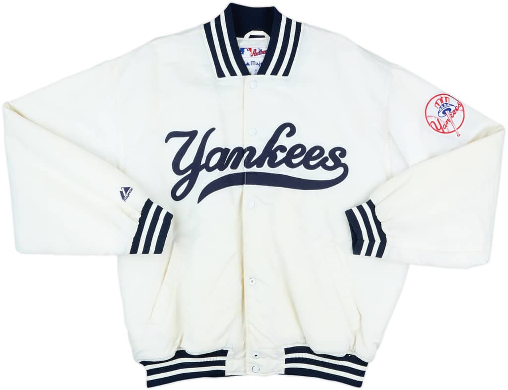 2000s New York Yankees Majestic Satin Varsity Jacket - 5/10 - (XL)