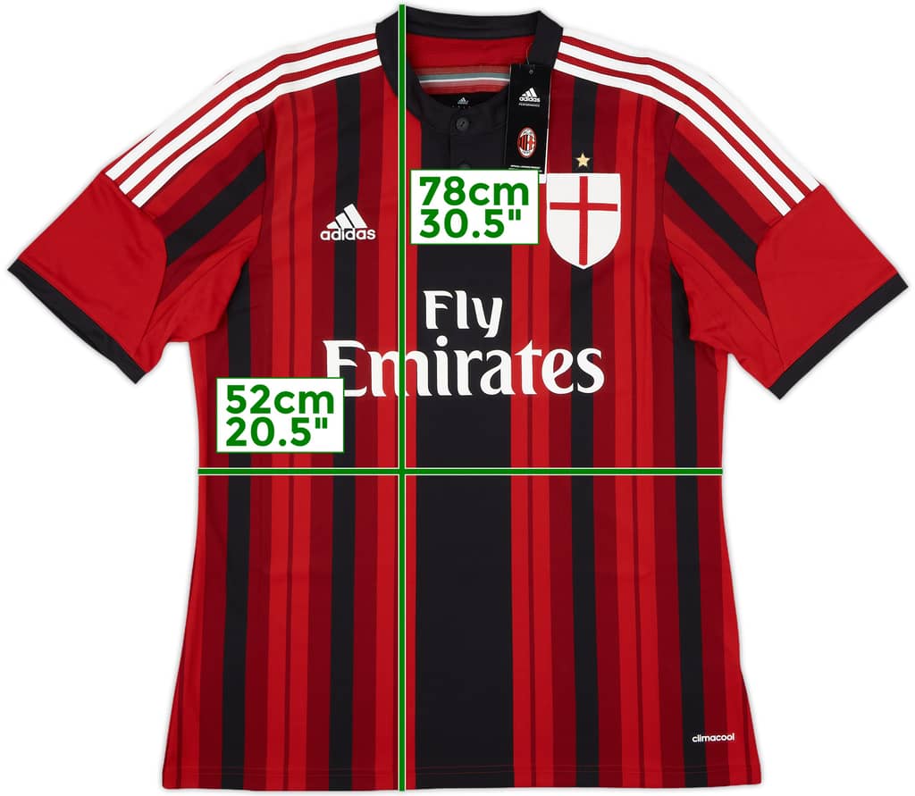 2014-15 AC Milan Home Shirt (L)