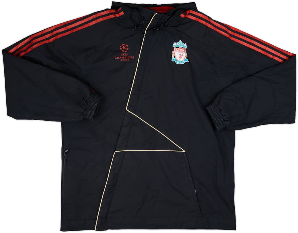 2009-10 Liverpool adidas CL Hooded Track Jacket - 7/10 - (L)