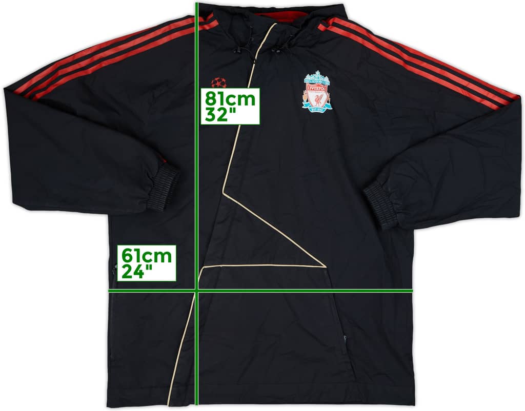 2009-10 Liverpool adidas CL Hooded Track Jacket - 7/10 - (L)