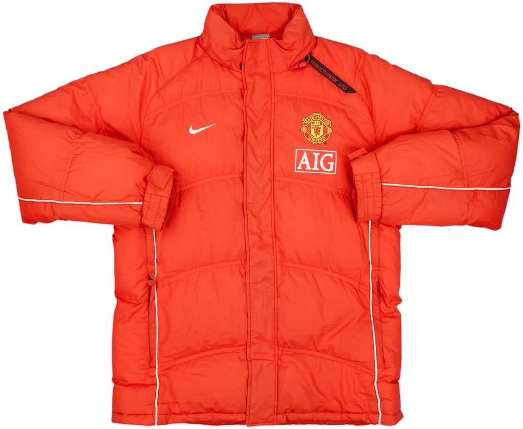 2007-08 Manchester United Nike Padded Bench Coat - 8/10 - (S)