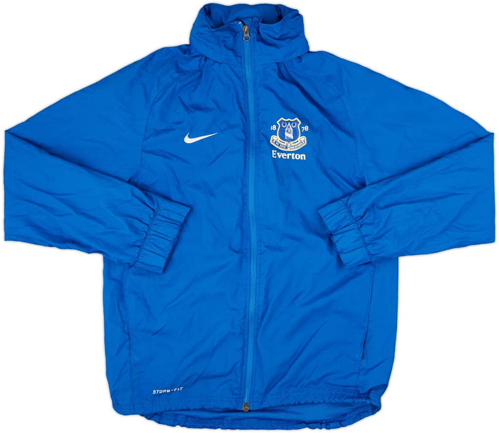2012-13 Template Nike Hooded Rain Jacket (Everton) - 8/10 - (S)