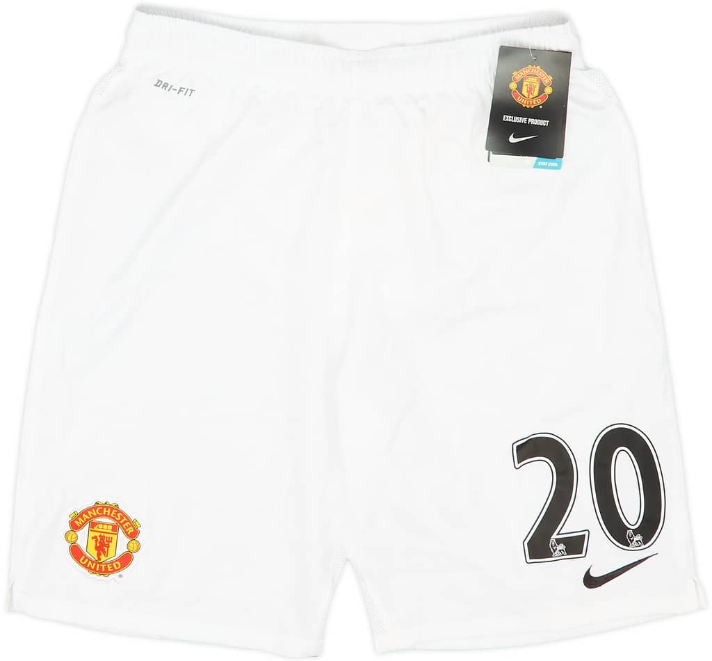 2011-12 Manchester United Home Shorts #20 (Fabio) (XL.Boys)
