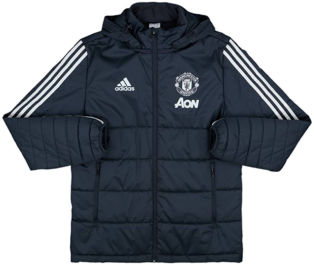 2017-18 Manchester United adidas Padded Bench Coat - 7/10 - (M)