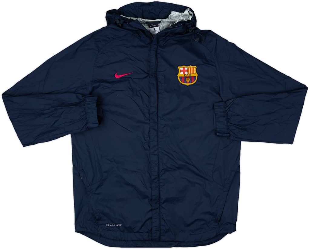 2010-11 Barcelona Nike Hooded Rain Jacket - 8/10 - (M)