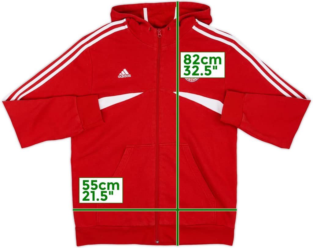 2013-14 Bayern Munich adidas Hooded Sweat Top - 6/10 - (L)
