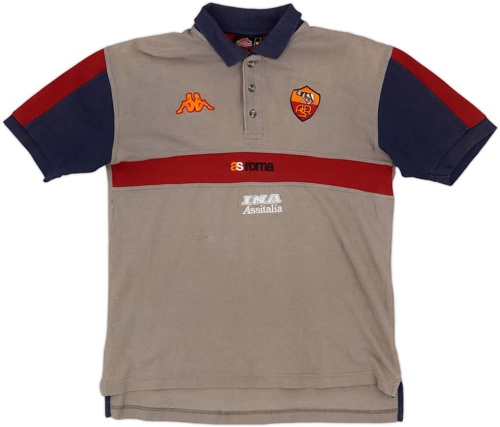2000-01 Roma Kappa Polo Shirt - 7/10 - (M)