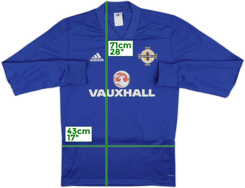 2017-18 Northern Ireland adidas Training Top - 8/10 - (S)