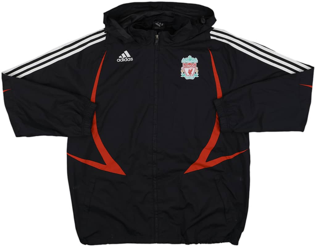 2007-08 Liverpool adidas Hooded Track Jacket - 8/10 - (L/XL)
