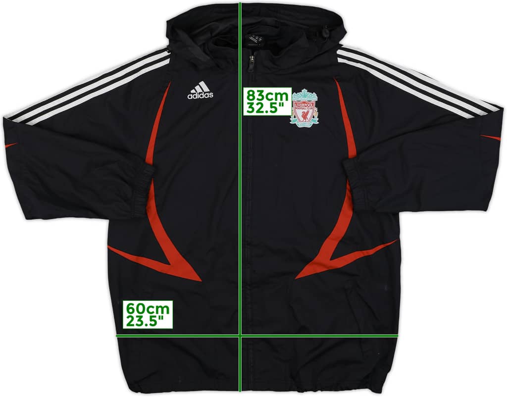 2007-08 Liverpool adidas Hooded Track Jacket - 8/10 - (L/XL)