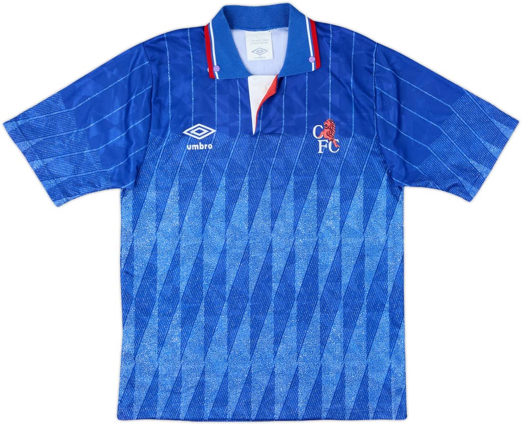 1989-91 Chelsea Home Shirt - 7/10 - (L.Boys)