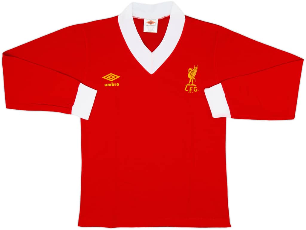 1976-79 Liverpool Home L/S Shirt - 10/10 - (S)