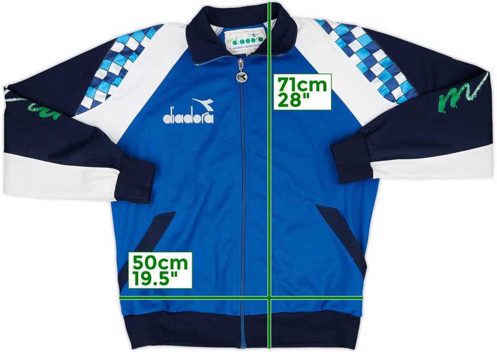 1990 Italy Diadora Track Jacket (Italy) - 8/10 - (L)