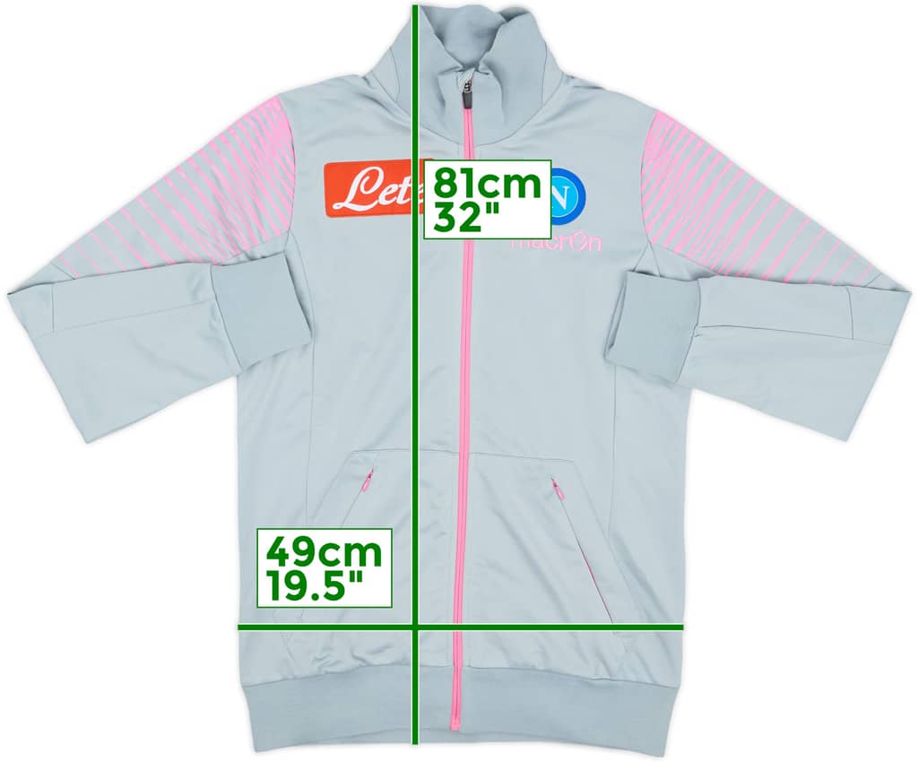 2014-15 Napoli Macron Track Jacket - 8/10 - (Women's XL)