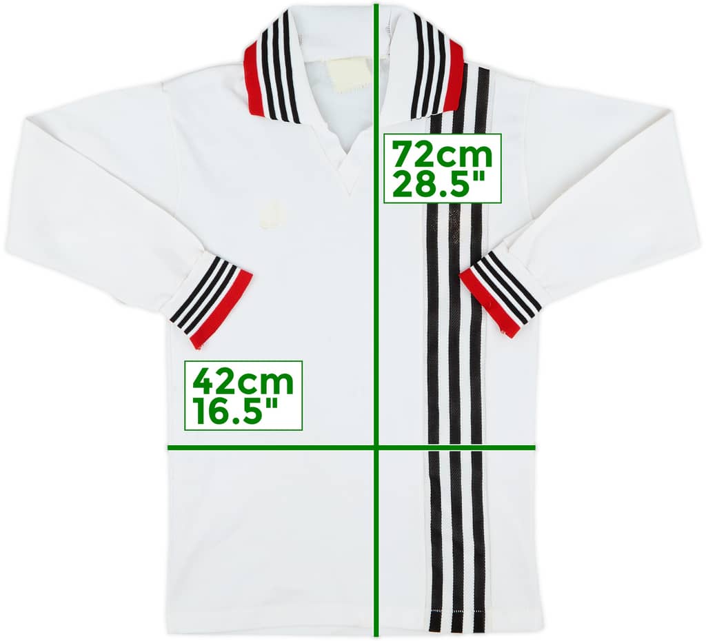 1975-80 Manchester United Away L/S Shirt - 4/10 - (S)