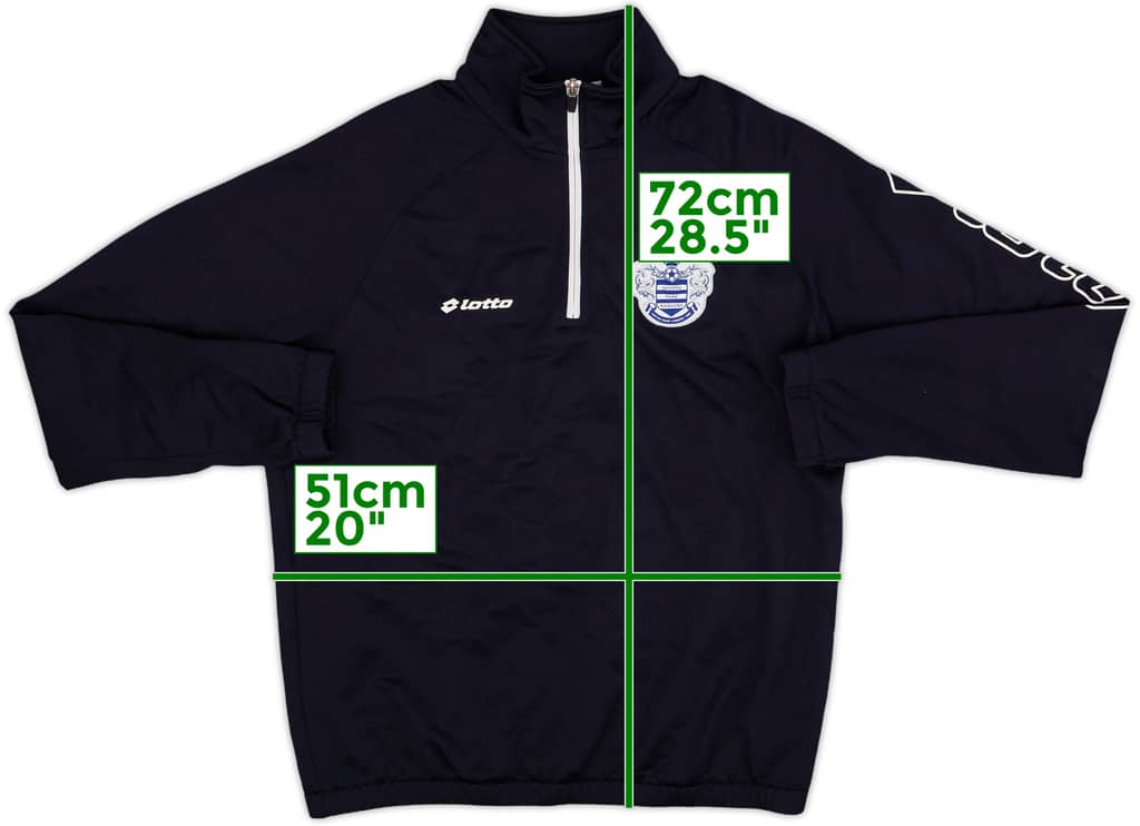 2013-14 QPR Lotto 1/4 Zip Track Jacket - 8/10 - (M)