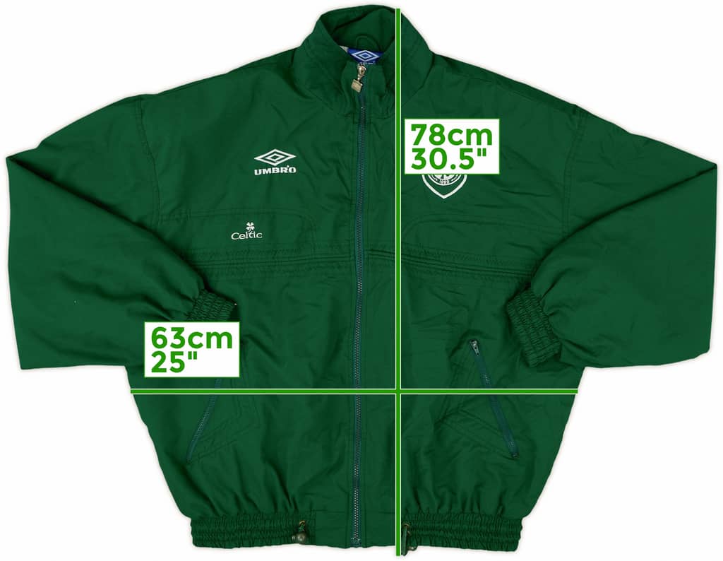 1998-99 Celtic Umbro Track Jacket - 8/10 - (L)