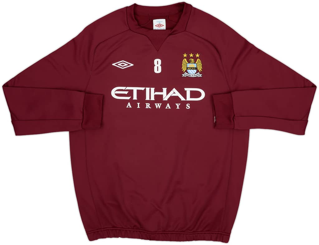 2012-13 Manchester City Umbro Player Issue Drill Top #8 (Nasri) - 8/10 - (L)