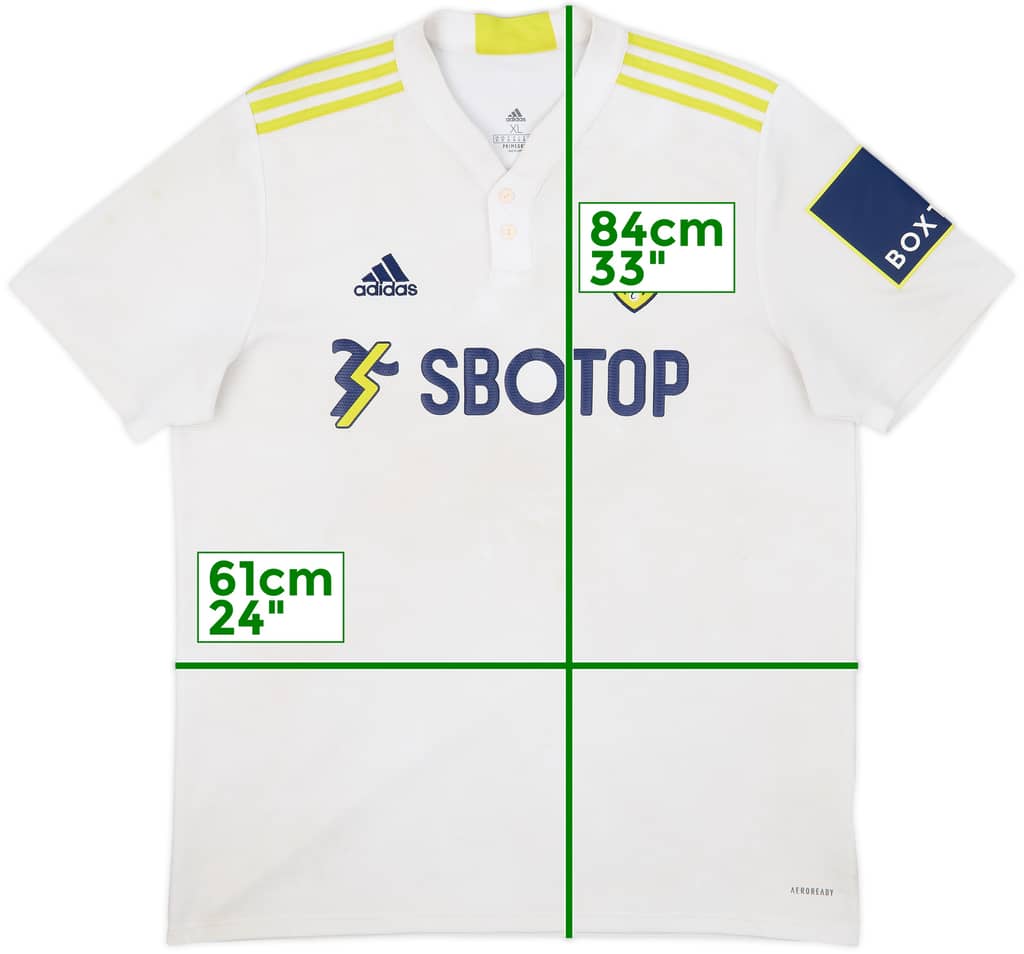 2021-22 Leeds United Home Shirt - 5/10 - (XL)