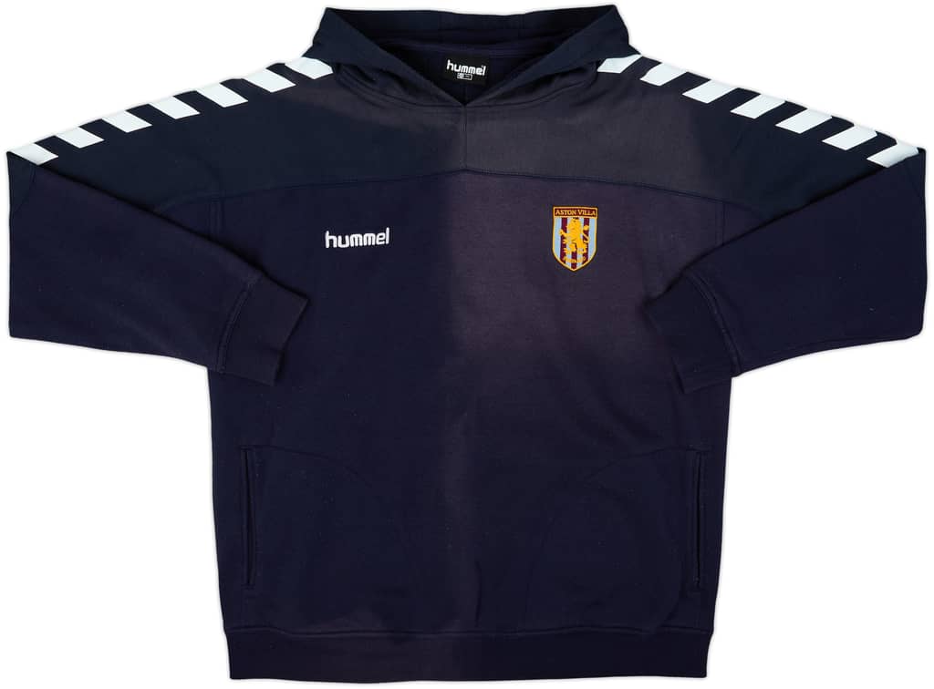 2006-07 Aston Villa Hummel Hooded Sweat Top - 4/10 - (XXL)