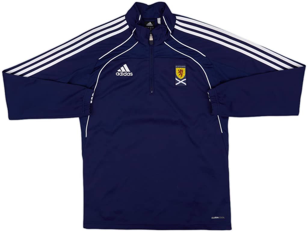 2010-11 Scotland adidas 1/4 Zip Drill Top - 8/10 - (M)