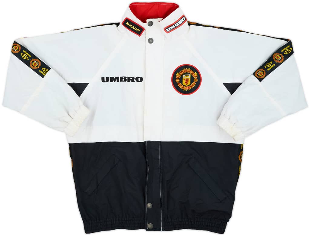 1996-97 Manchester United Umbro Track Jacket - 8/10 - (L.Boys)