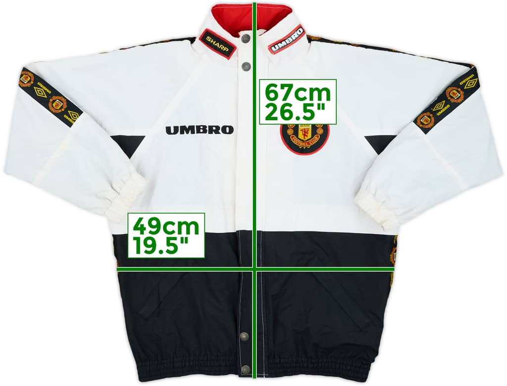 1996-97 Manchester United Umbro Track Jacket - 8/10 - (L.Boys)