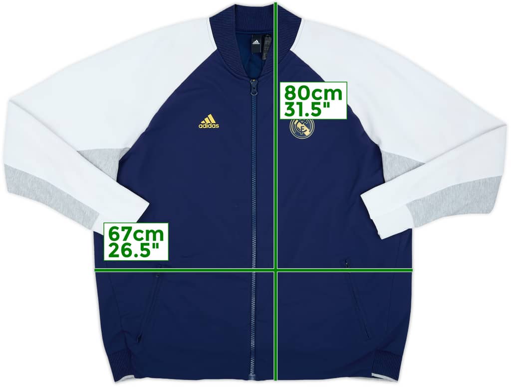 2019-20 Real Madrid adidas Track Jacket - 6/10 - (XXL)