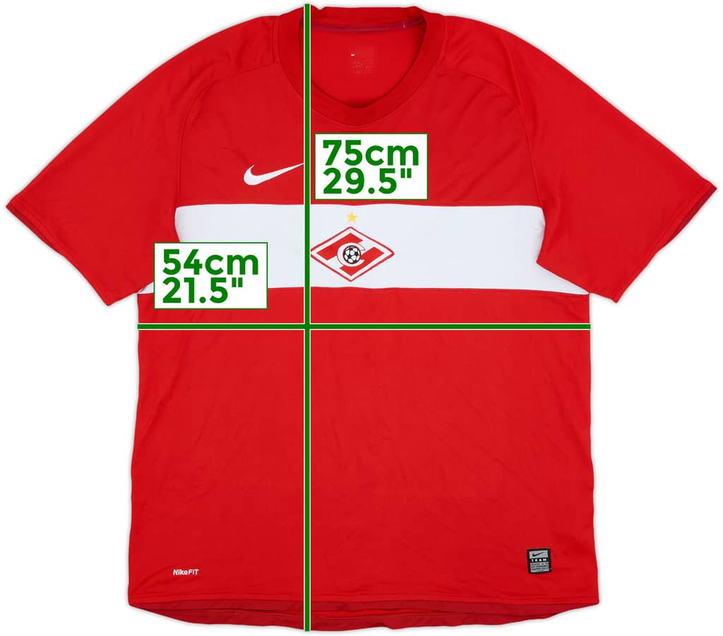 2009 Spartak Moscow Home Shirt - 7/10 - (L)