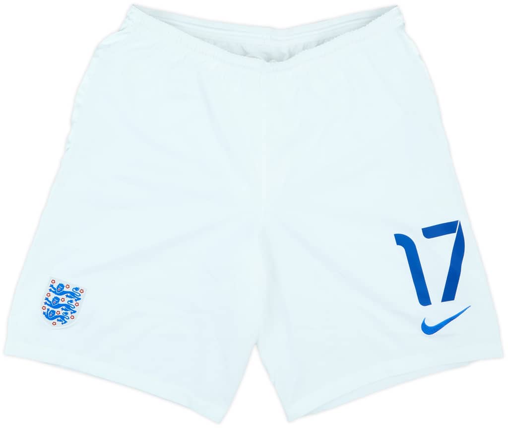 2014-15 England Player Issue Home Shorts #17 - 5/10 - (L)