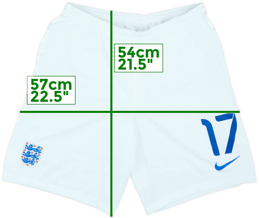 2014-15 England Player Issue Home Shorts #17 - 5/10 - (L)