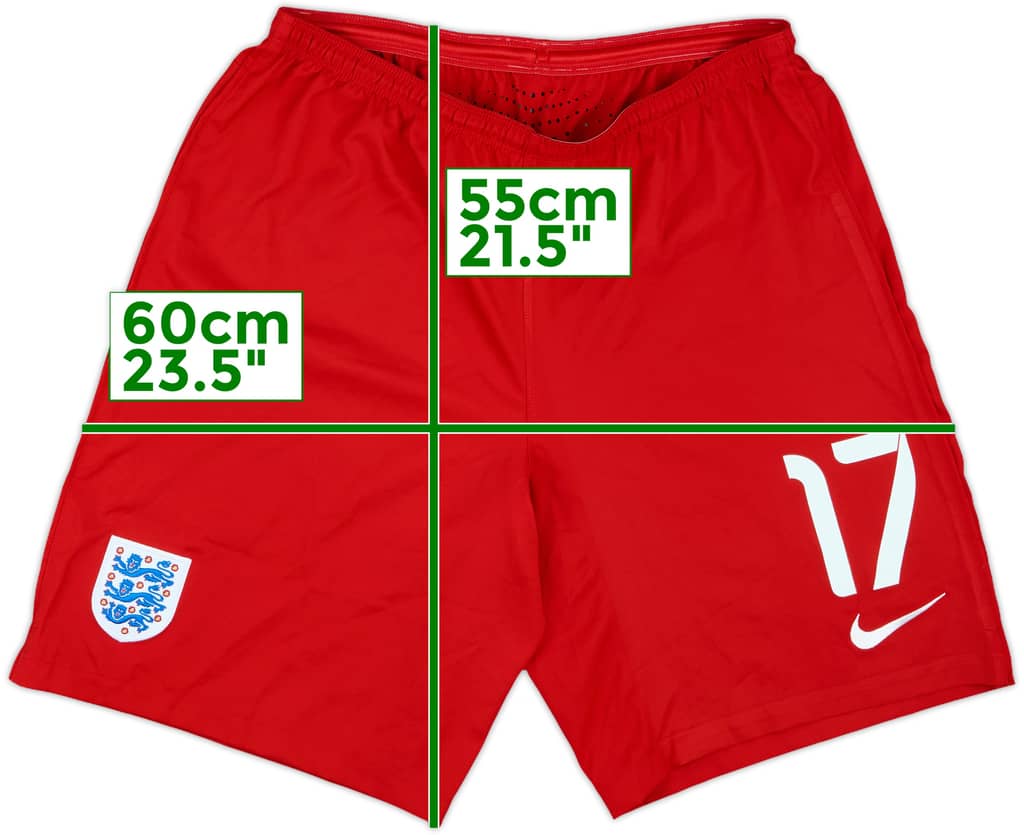 2014-15 England Player Issue Away Shorts #17 - 8/10 - (L)