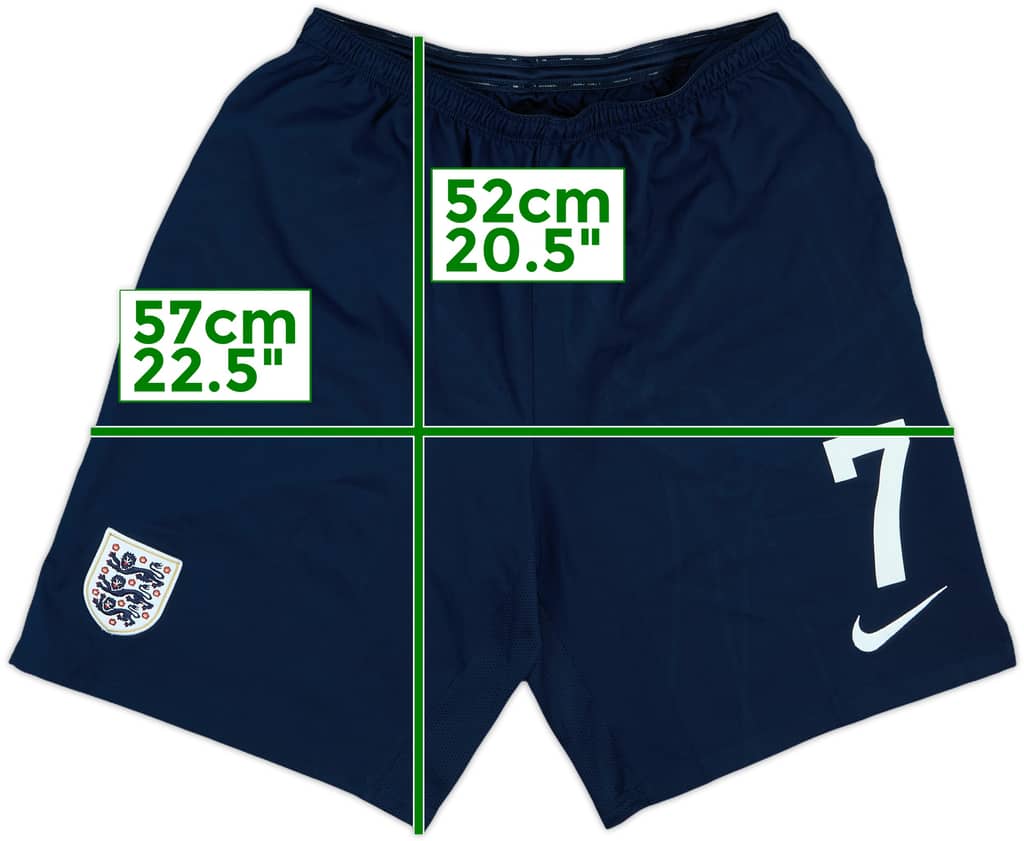 2013-14 England Player Issue Home Shorts #7 - 8/10 - (L)