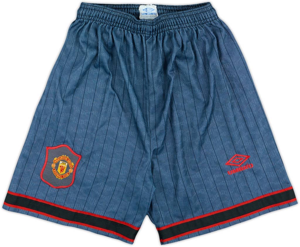 1995-96 Manchester United Away Shorts - 7/10 - (S)