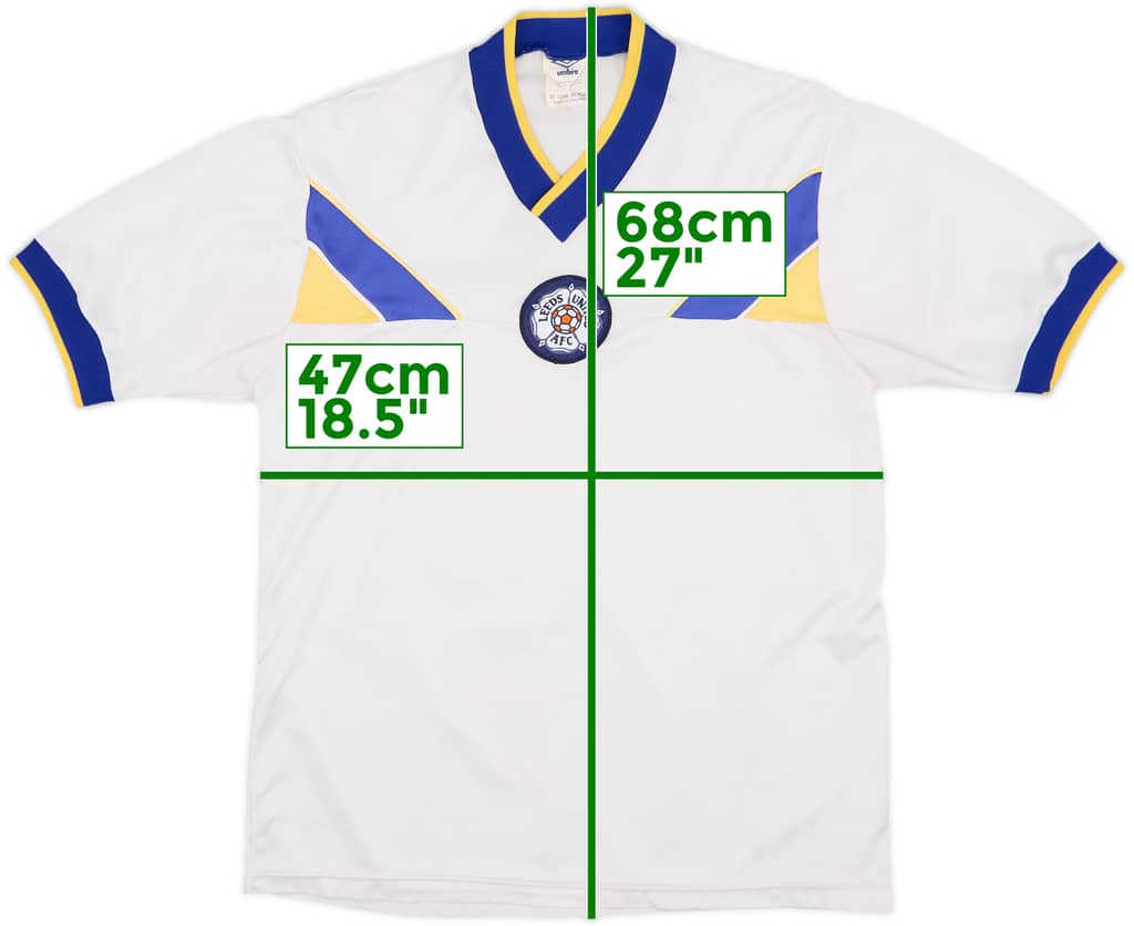 1986-88 Leeds United Home Shirt - 9/10 - (M)