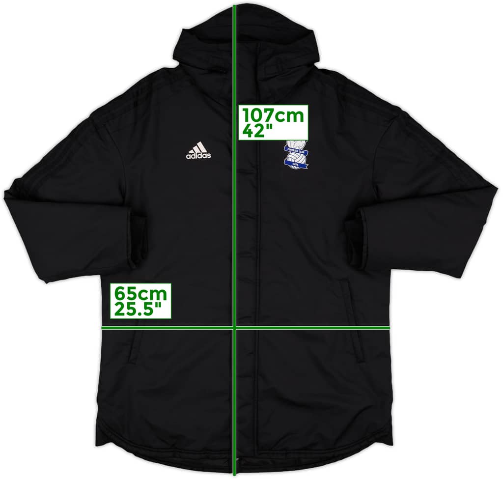 2019-20 Birmingham adidas Padded Bench Coat - 9/10 - (XL)