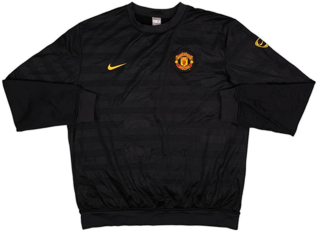 2009-10 Manchester United Nike Sweat Top - 8/10 - (M)