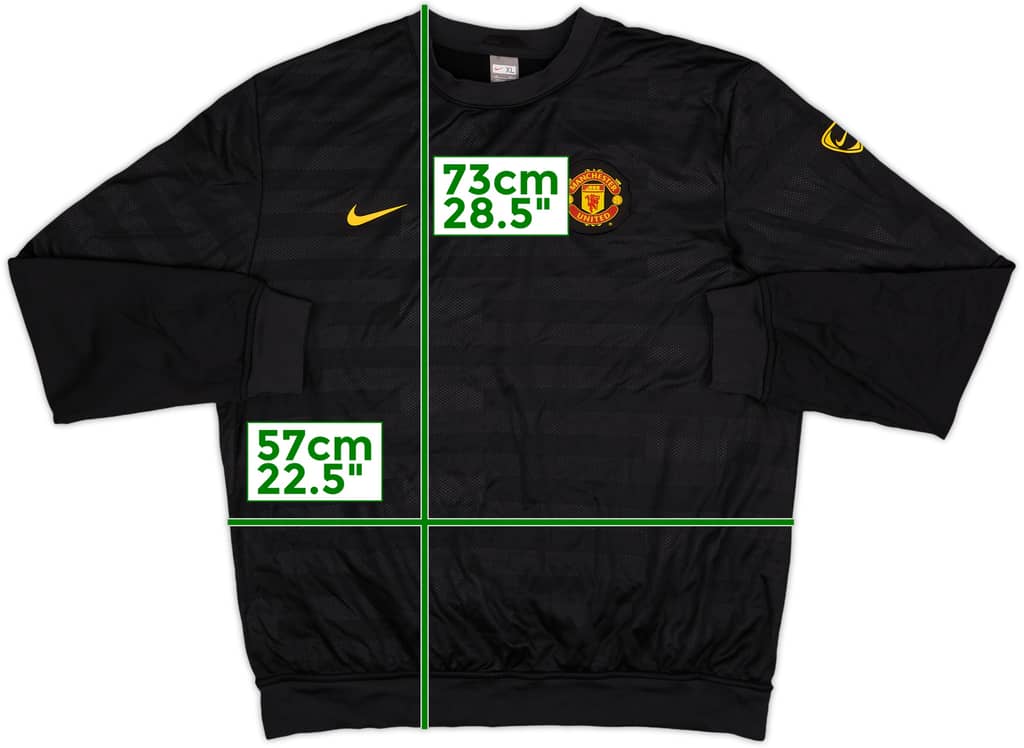 2009-10 Manchester United Nike Sweat Top - 8/10 - (M)
