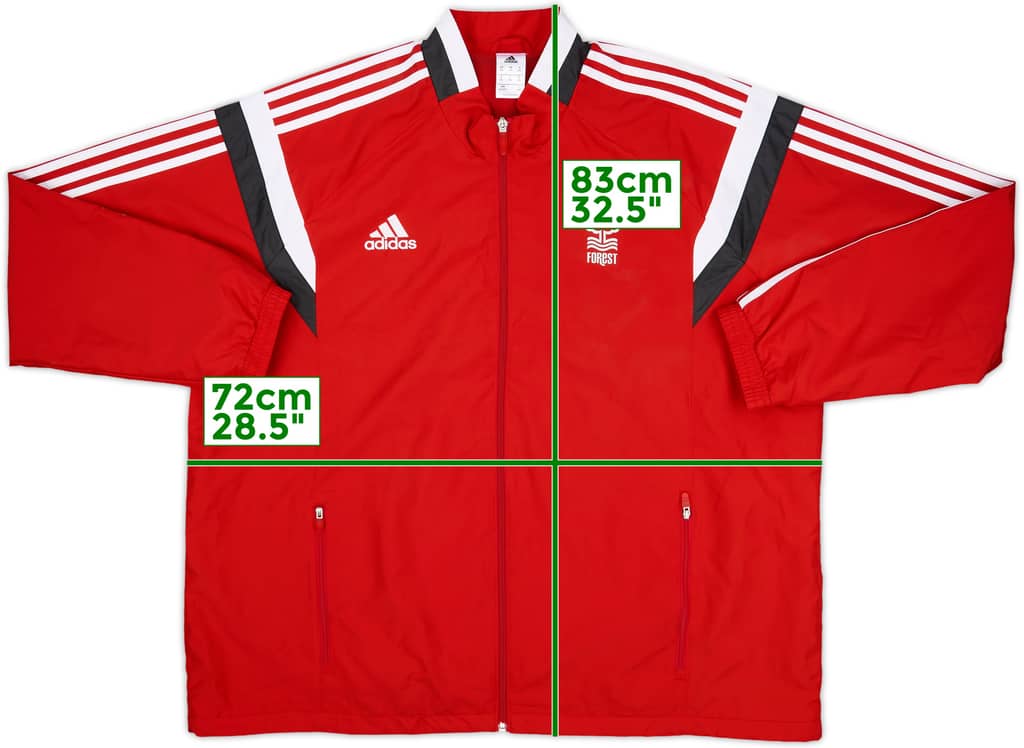 2014-15 Nottingham Forest adidas Track Jacket - 8/10 - (XXL)