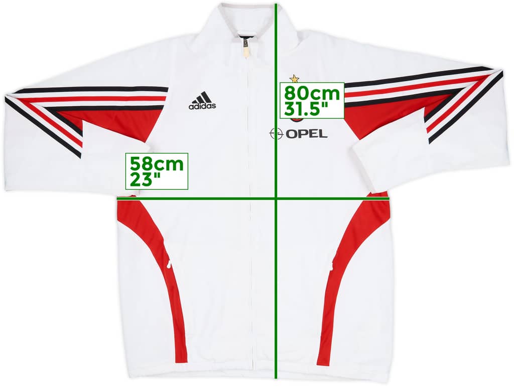 2003-04 AC Milan adidas Track Jacket - 8/10 - (M)