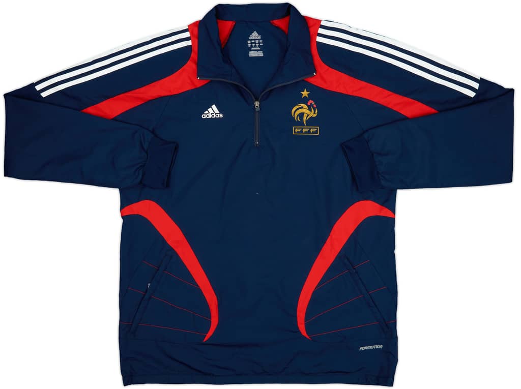 2007-08 France Player Issue Formotion 1/4 Zip Drill Top - 8/10 - (L)