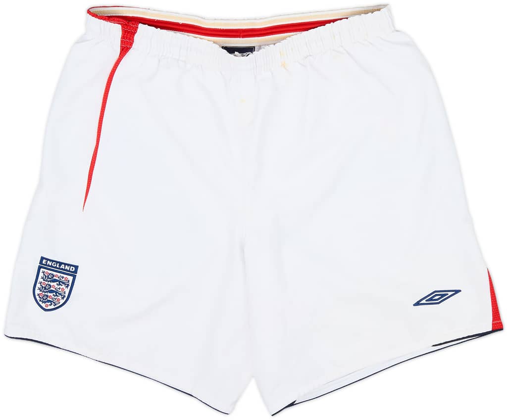 2005-07 England Alternative Home Shorts - 8/10 - (M)