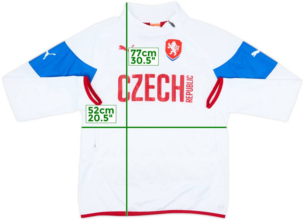 2013-14 Czech Republic Puma 1/4 Zip Drill Top - 8/10 - (L)